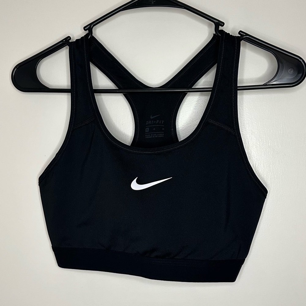 Nike Dri-Fit Compression Sports Bra Medium - Black